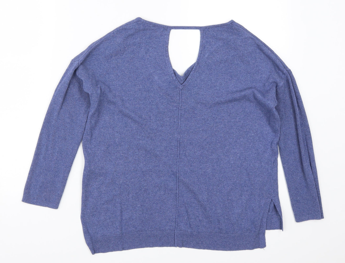 Womens UK Size 8 Marks and Spencer Blue Pullover Jumper