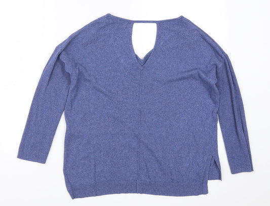 Womens UK Size 8 Marks and Spencer Blue Pullover Jumper