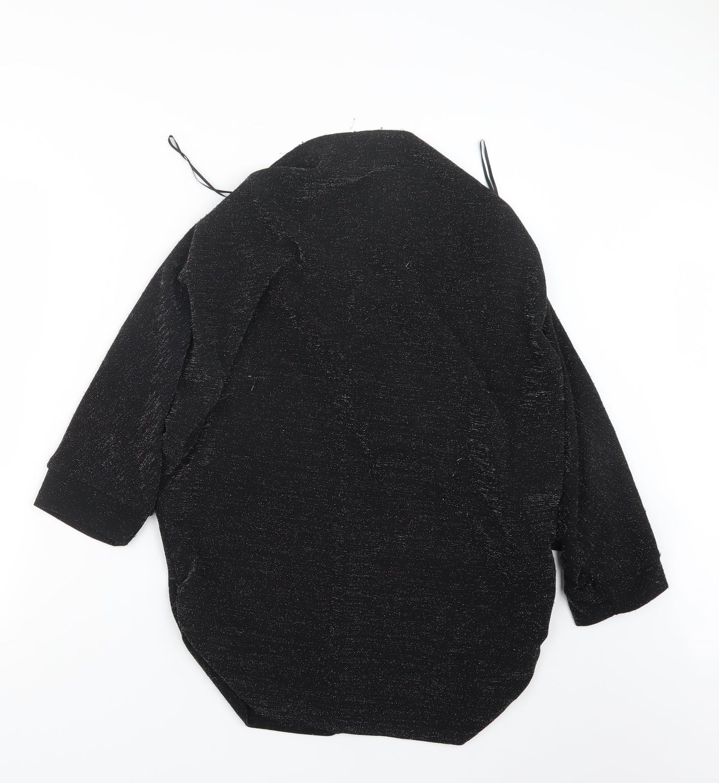 Womens UK Size 14 Quiz Black Basic T-Shirt