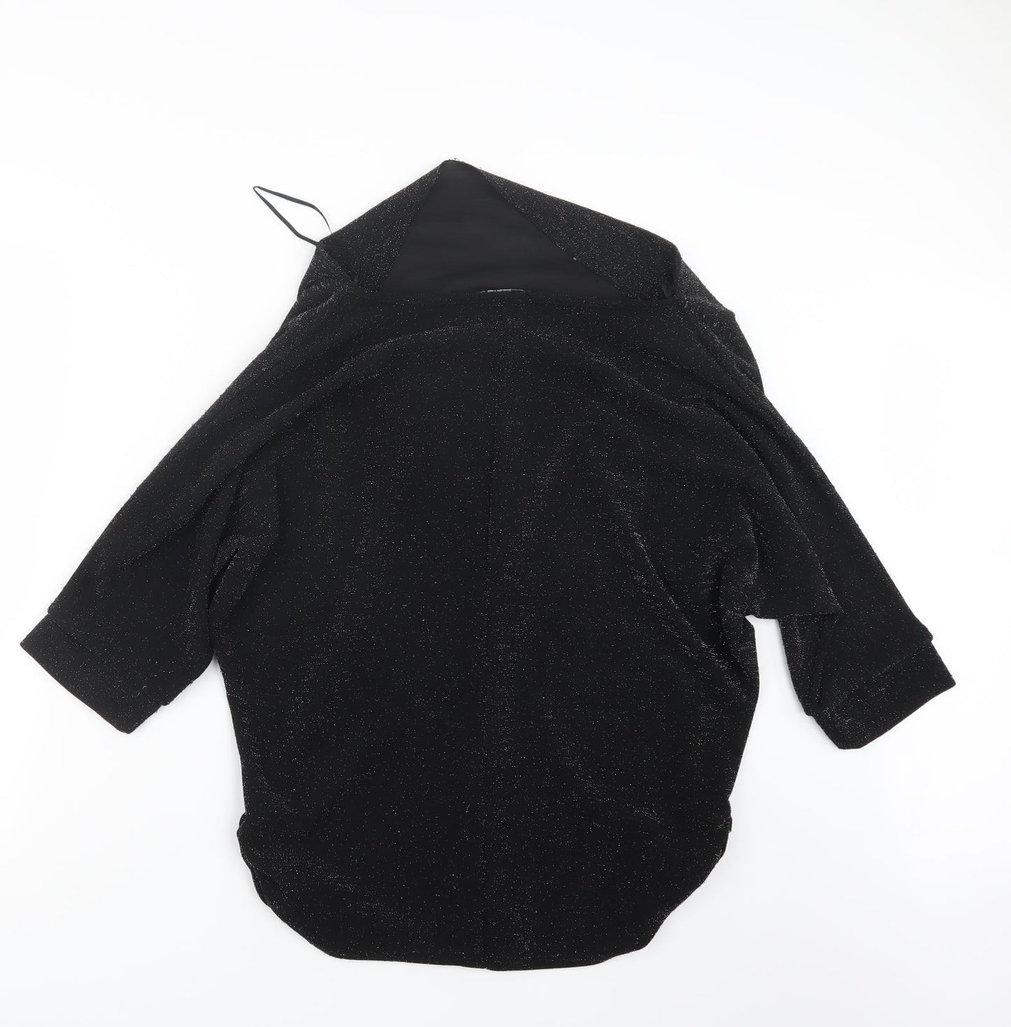 Womens UK Size 14 Quiz Black Basic T-Shirt