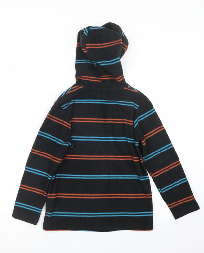 F&F Boys Black Striped  Pullover Hoodie Size 10-11 Years