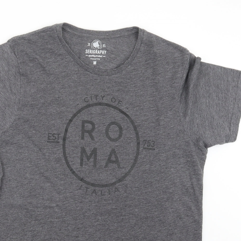 JHK Mens Grey    T-Shirt Size M