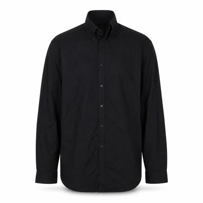 Mens UK Size 17.5 Debenhams Black  Button-Up Long Sleeve Casual Shirt