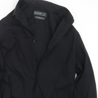 Primark Mens Black    Button-Up Size 16