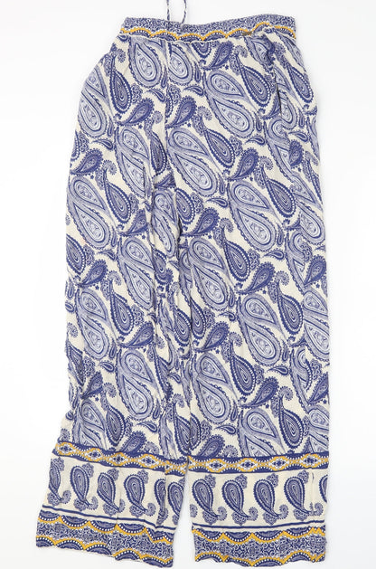 desray Womens Blue Paisley  Trousers  Size 27 in L30 in