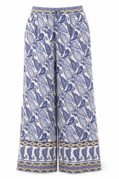 desray Womens Blue Paisley  Trousers  Size 27 in L30 in