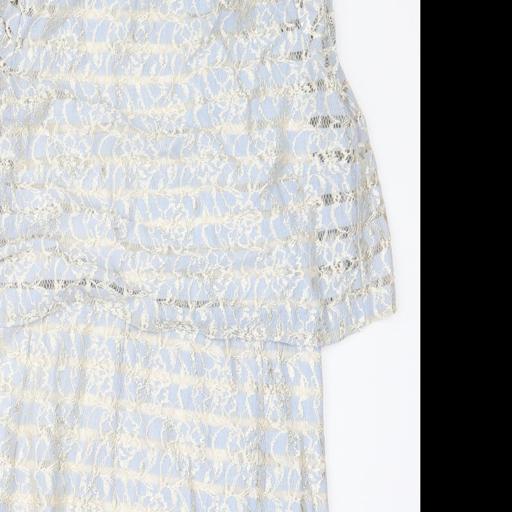 Definitions Womens Blue   A-Line  Size 10