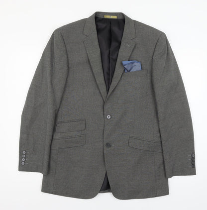 BB Mens Grey   Jacket Suit Jacket Size M