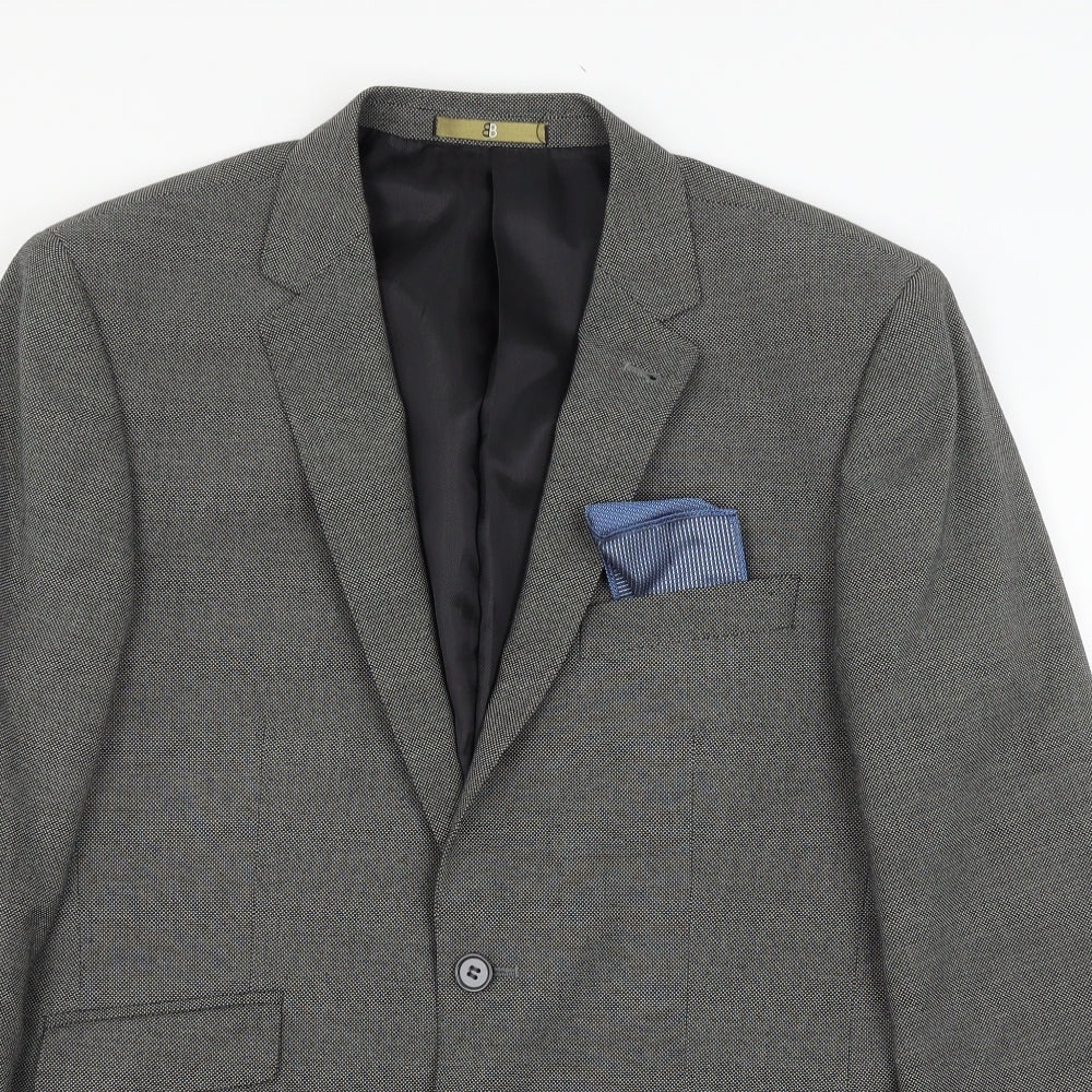 BB Mens Grey   Jacket Suit Jacket Size M