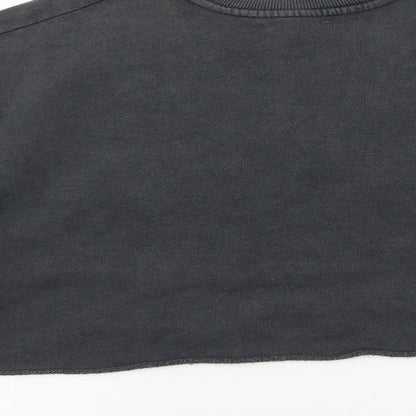 Topshop Womens Grey  Jersey Pullover Sweatshirt Size 8  - Copenhagen