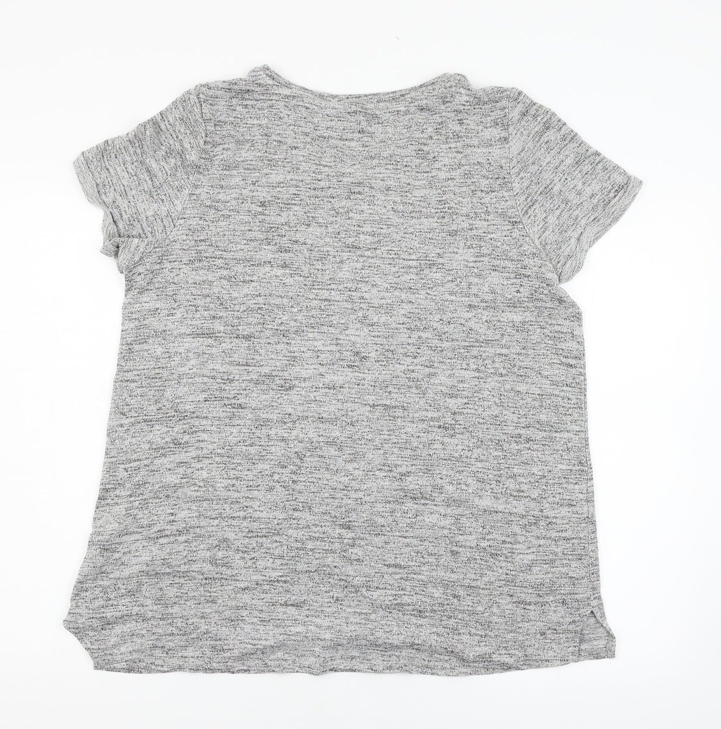 Papaya Womens Grey  Jersey Basic T-Shirt Size L