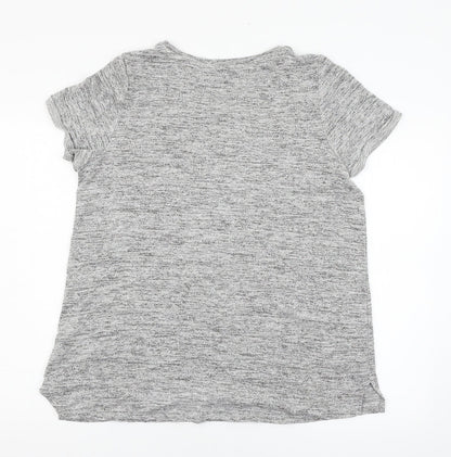 Papaya Womens Grey  Jersey Basic T-Shirt Size L