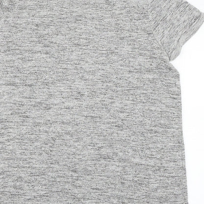 Papaya Womens Grey  Jersey Basic T-Shirt Size L