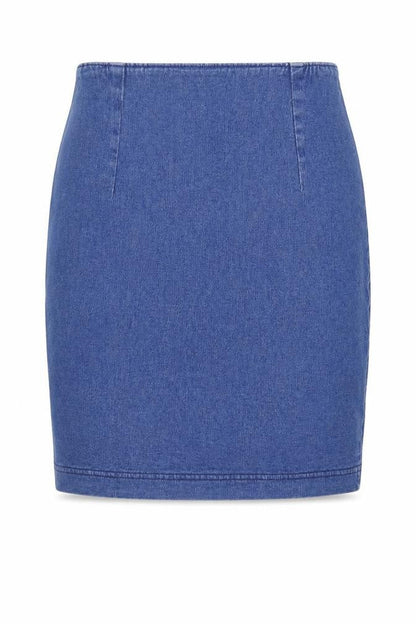 Womens UK Size 26 in Preworn Mini Denim Skirt