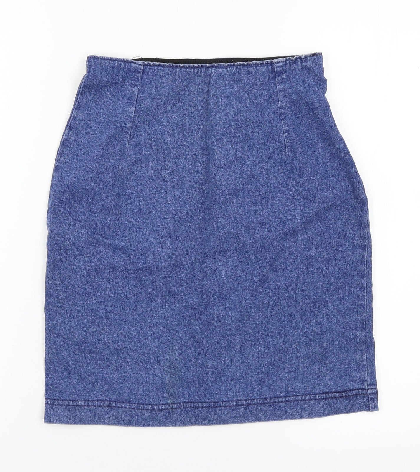 Womens UK Size 26 in Preworn Mini Denim Skirt