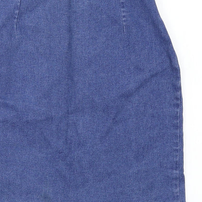 Womens UK Size 26 in Preworn Mini Denim Skirt