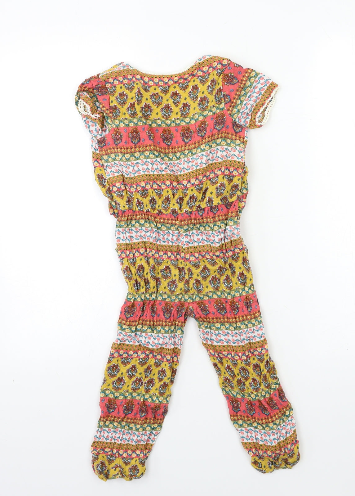 Matalan Girls Pink Striped  Jumpsuit One-Piece Size 2-3 Years