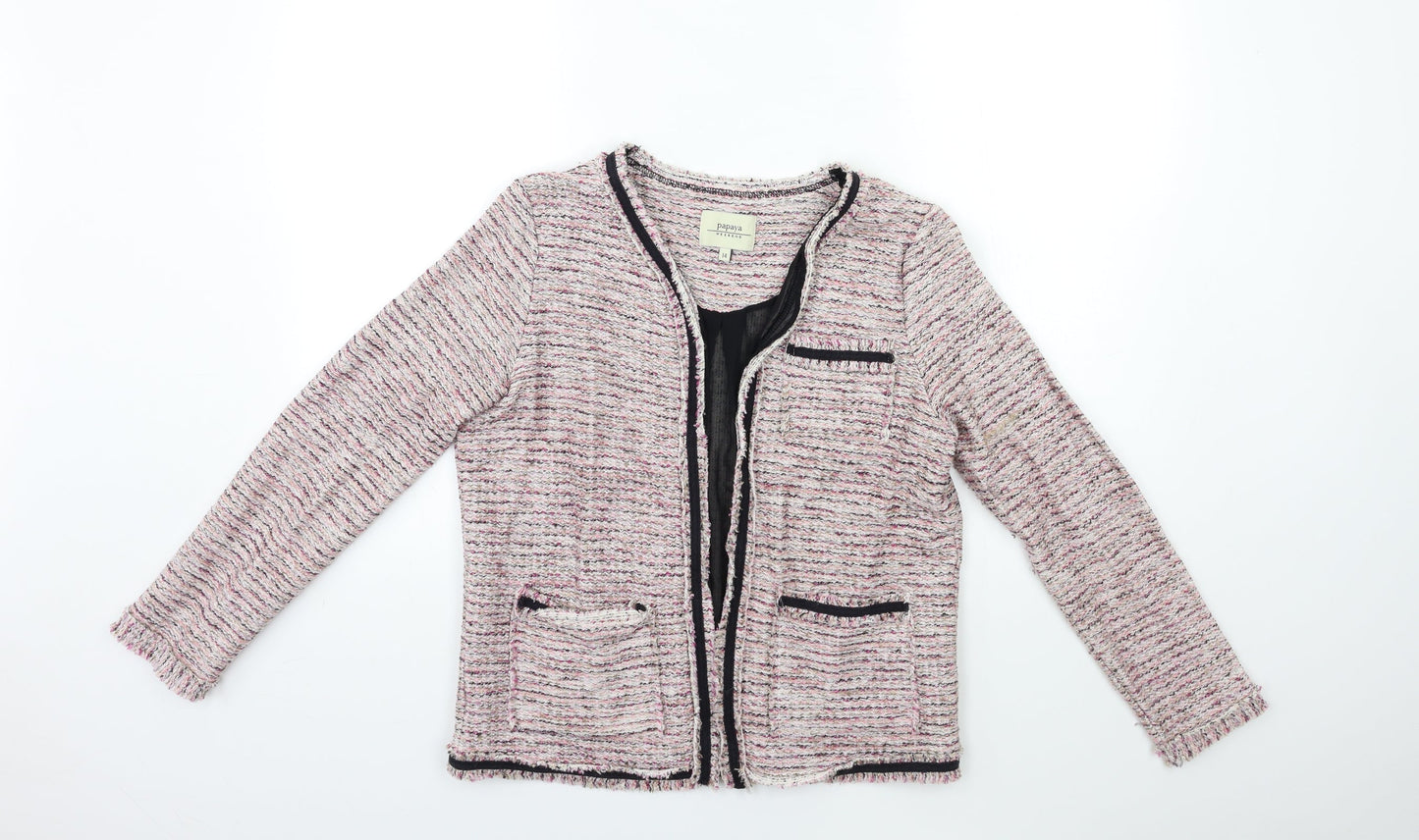 Papaya Womens Pink   Jacket  Size 14