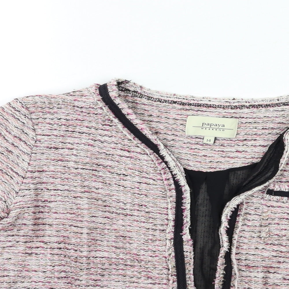 Papaya Womens Pink   Jacket  Size 14