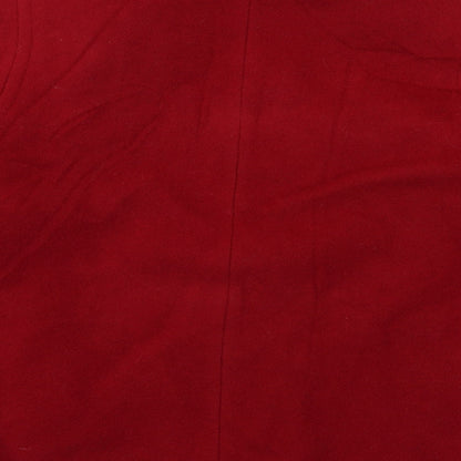Womens UK Size 14 Preworn Red Overcoat
