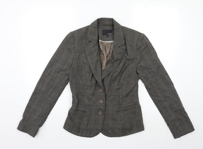 NEXT Womens Grey Check  Jacket Suit Jacket Size 8