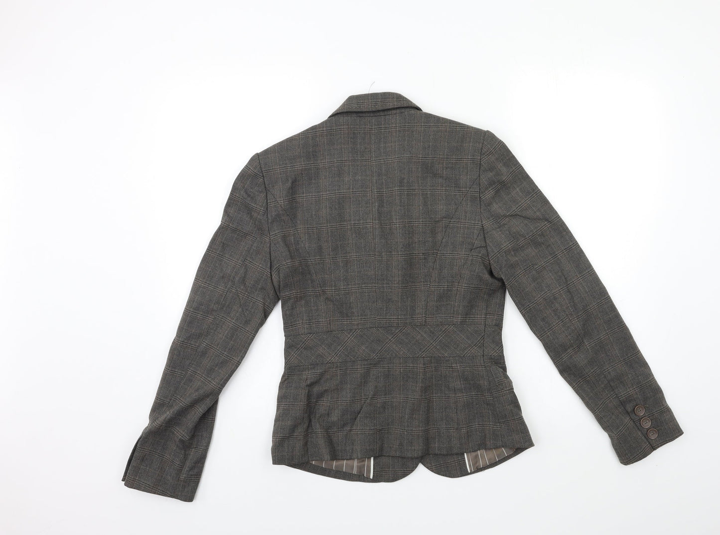 NEXT Womens Grey Check  Jacket Suit Jacket Size 8