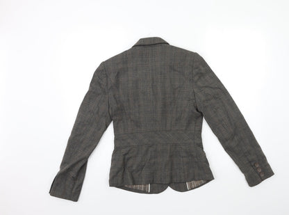 NEXT Womens Grey Check  Jacket Suit Jacket Size 8