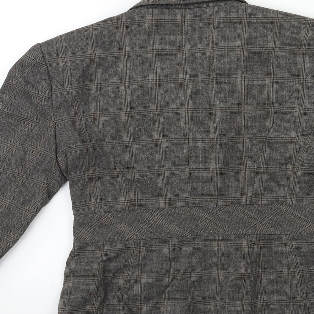 NEXT Womens Grey Check  Jacket Suit Jacket Size 8