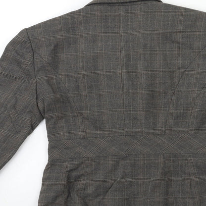 NEXT Womens Grey Check  Jacket Suit Jacket Size 8