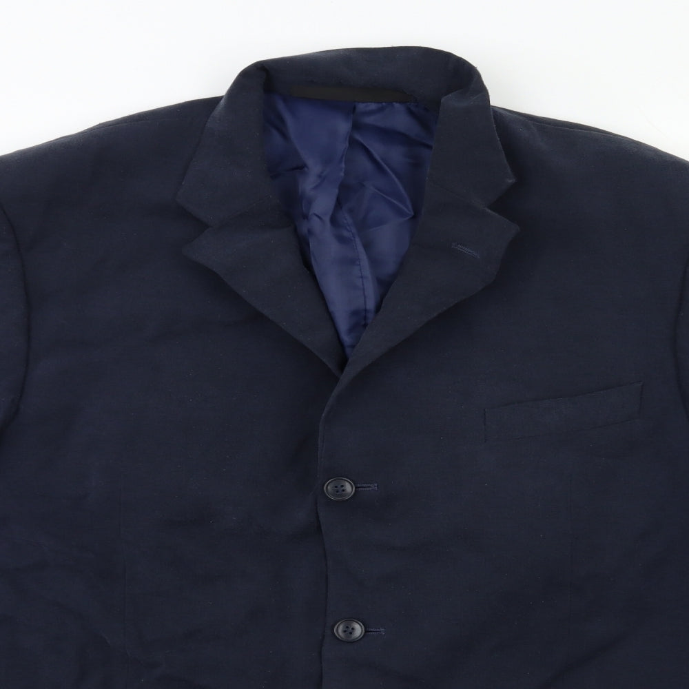 Mens UK Size 42 Marks and Spencer Regular Blue Suit Jacket