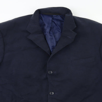 Mens UK Size 42 Marks and Spencer Regular Blue Suit Jacket
