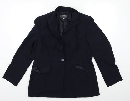 Womens UK Size 14 Marks and Spencer Regular Blue Suit Jacket