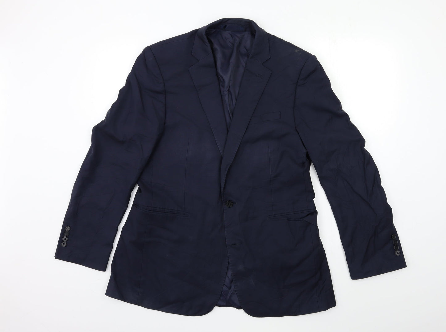 Mens UK Size 42 Preworn Regular Blue Suit Jacket