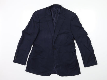 Mens UK Size 42 Preworn Regular Blue Suit Jacket
