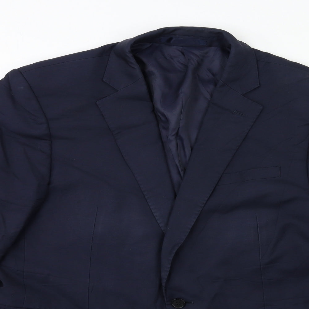 Mens UK Size 42 Preworn Regular Blue Suit Jacket