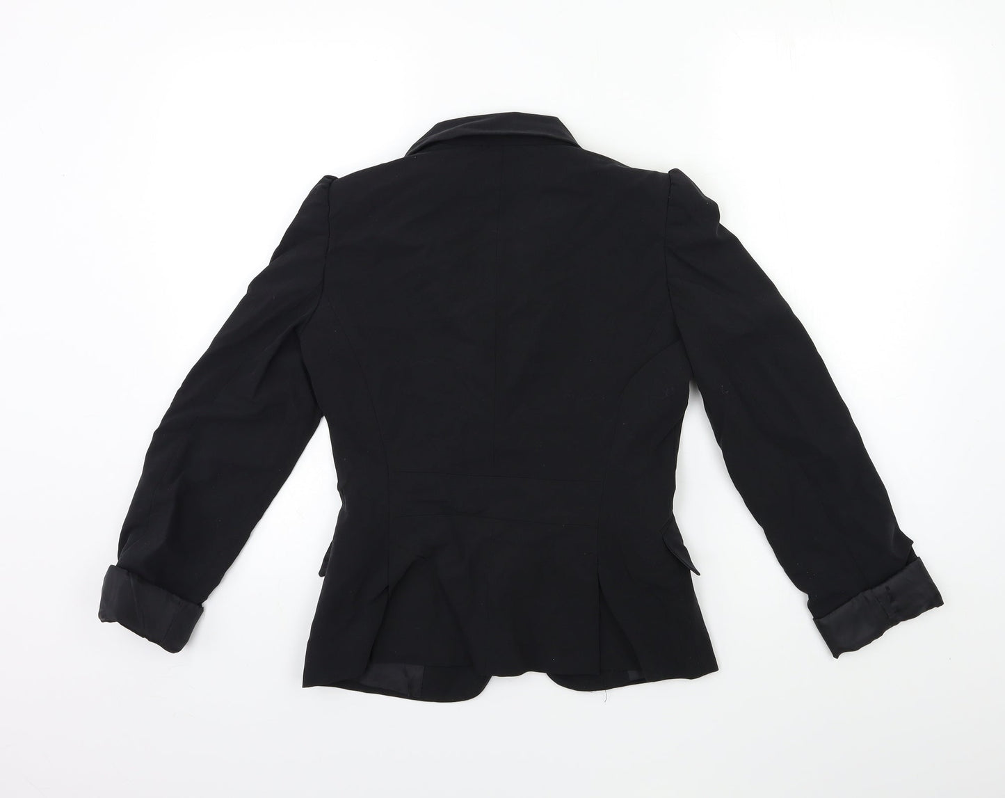 Atmosphere Womens Black  Ramie Jacket Blazer Size 8