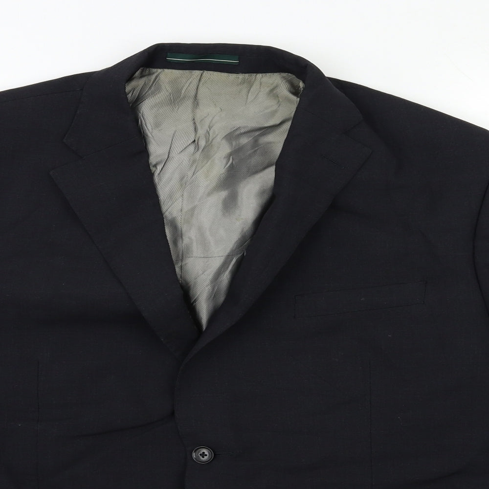 Mens UK Size 42 GREENWOOD Regular Blue Suit Jacket