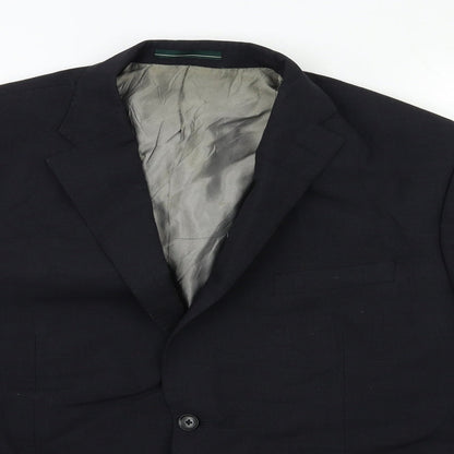 Mens UK Size 42 GREENWOOD Regular Blue Suit Jacket