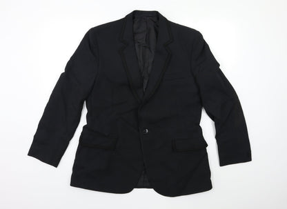 Mens UK Size 40 Preworn Regular Black Suit Jacket