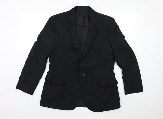 Mens UK Size 40 Preworn Regular Black Suit Jacket