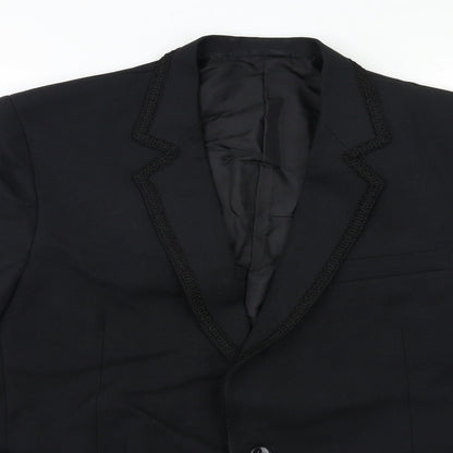 Mens UK Size 40 Preworn Regular Black Suit Jacket