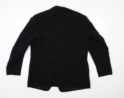 Mens UK Size 42 Preworn Regular Black Suit Jacket