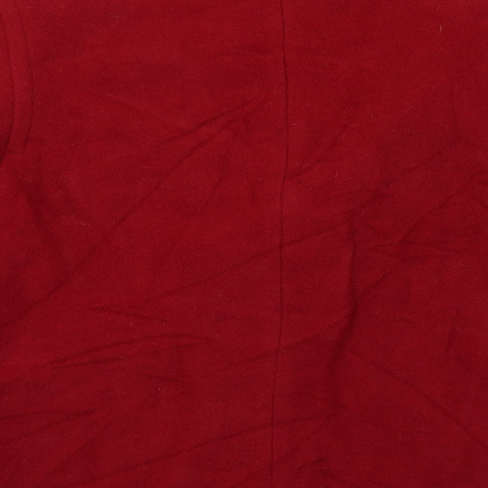 Womens UK Size M Preworn Red Overcoat