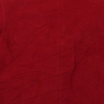 Womens UK Size M Preworn Red Overcoat