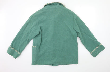 Womens UK Size 10 Preworn Blue Overcoat