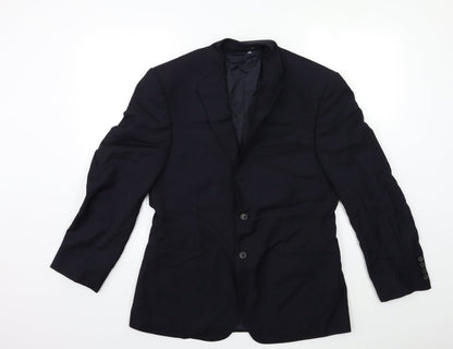 Mens UK Size 38 Marks and Spencer Regular Blue Suit Jacket