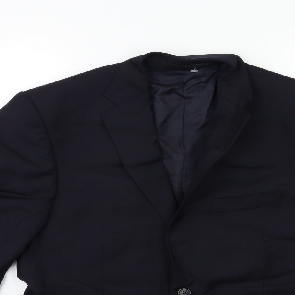 Mens UK Size 38 Marks and Spencer Regular Blue Suit Jacket