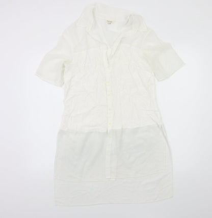Womens UK Size 12 River Island White Basic Blouse