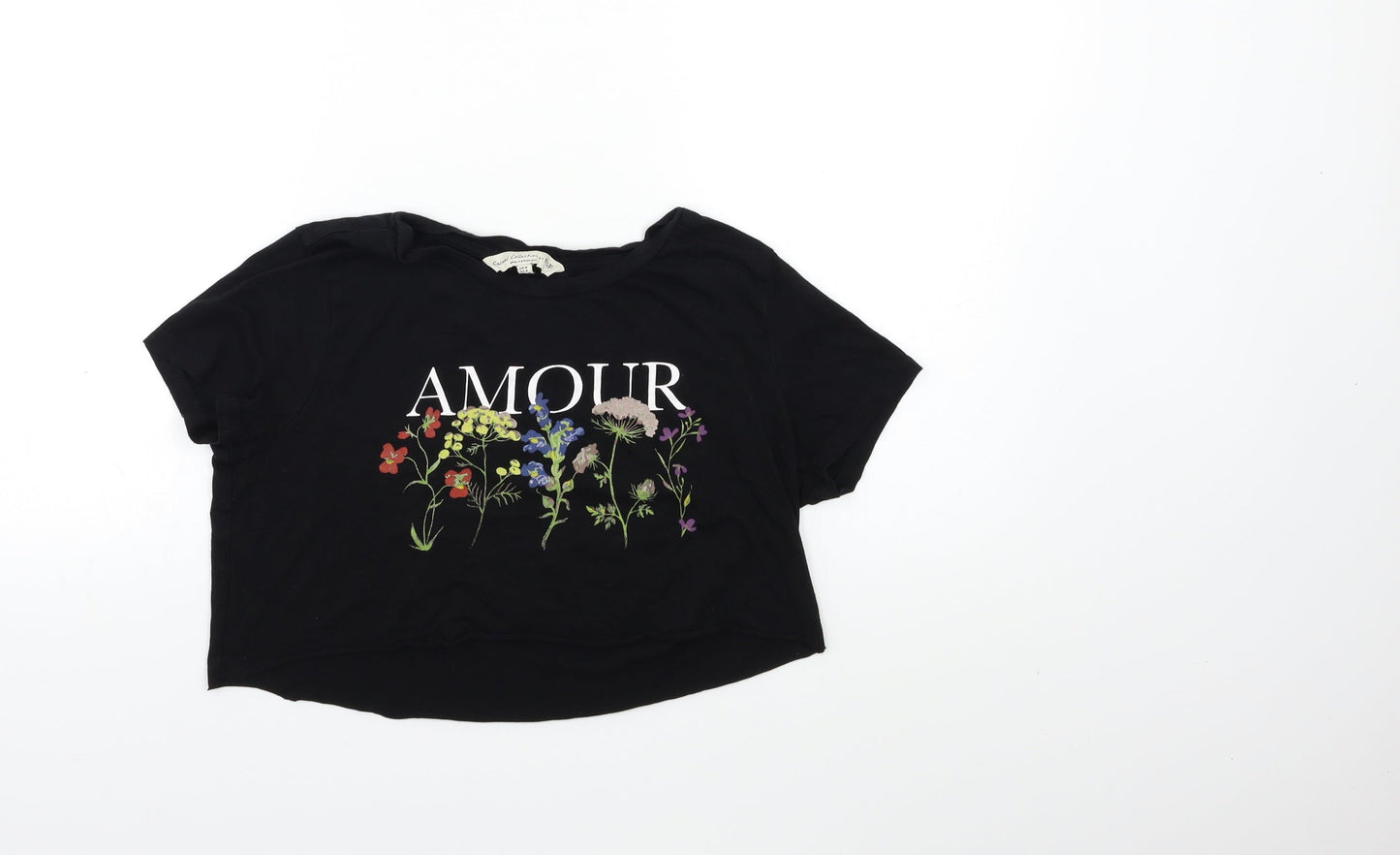 F&F Womens Black   Basic T-Shirt Size 8