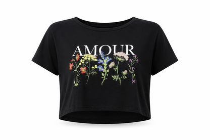 Womens UK Size 8 F&F Black Basic T-Shirt